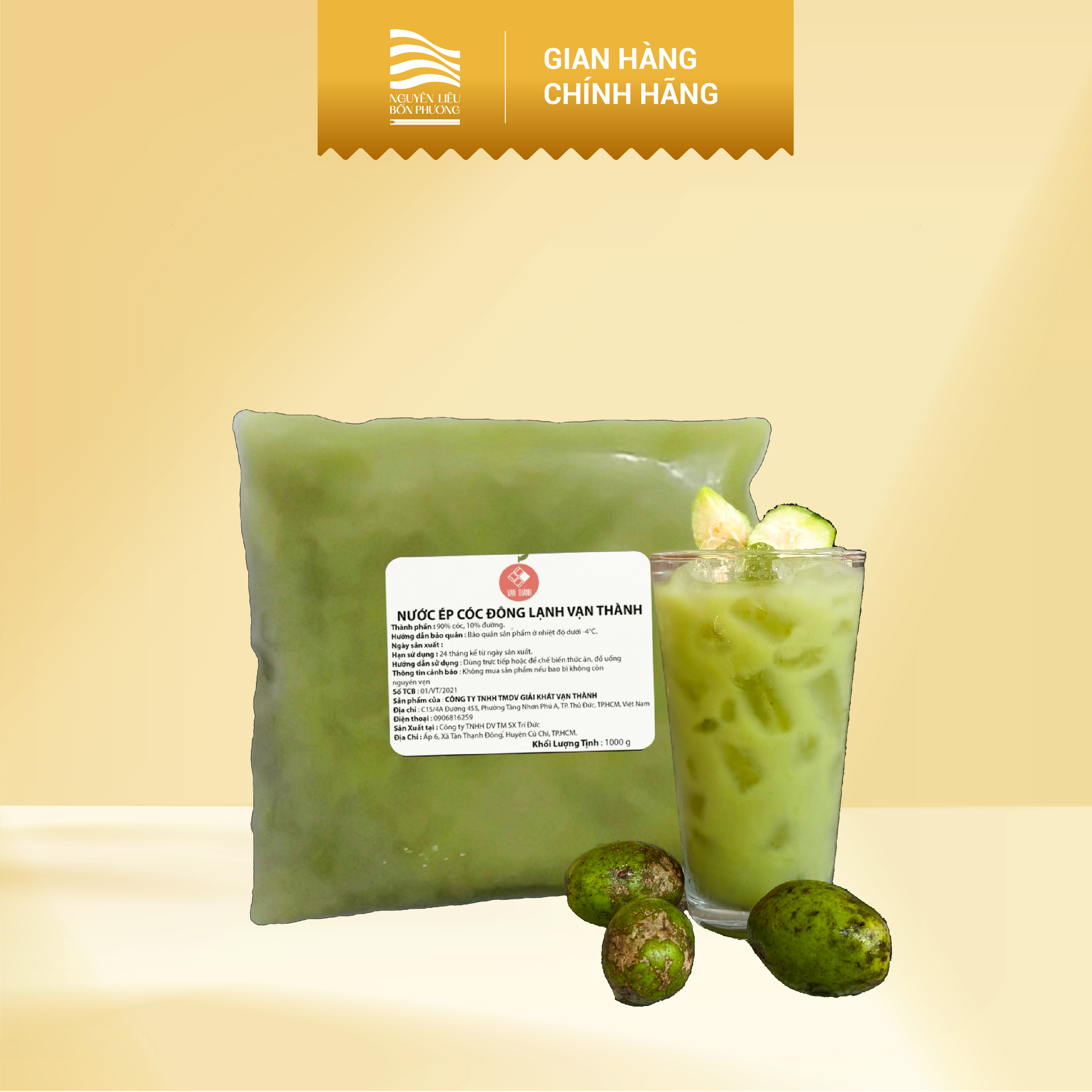 Nước Ép Cóc Đông Lạnh (500gr)