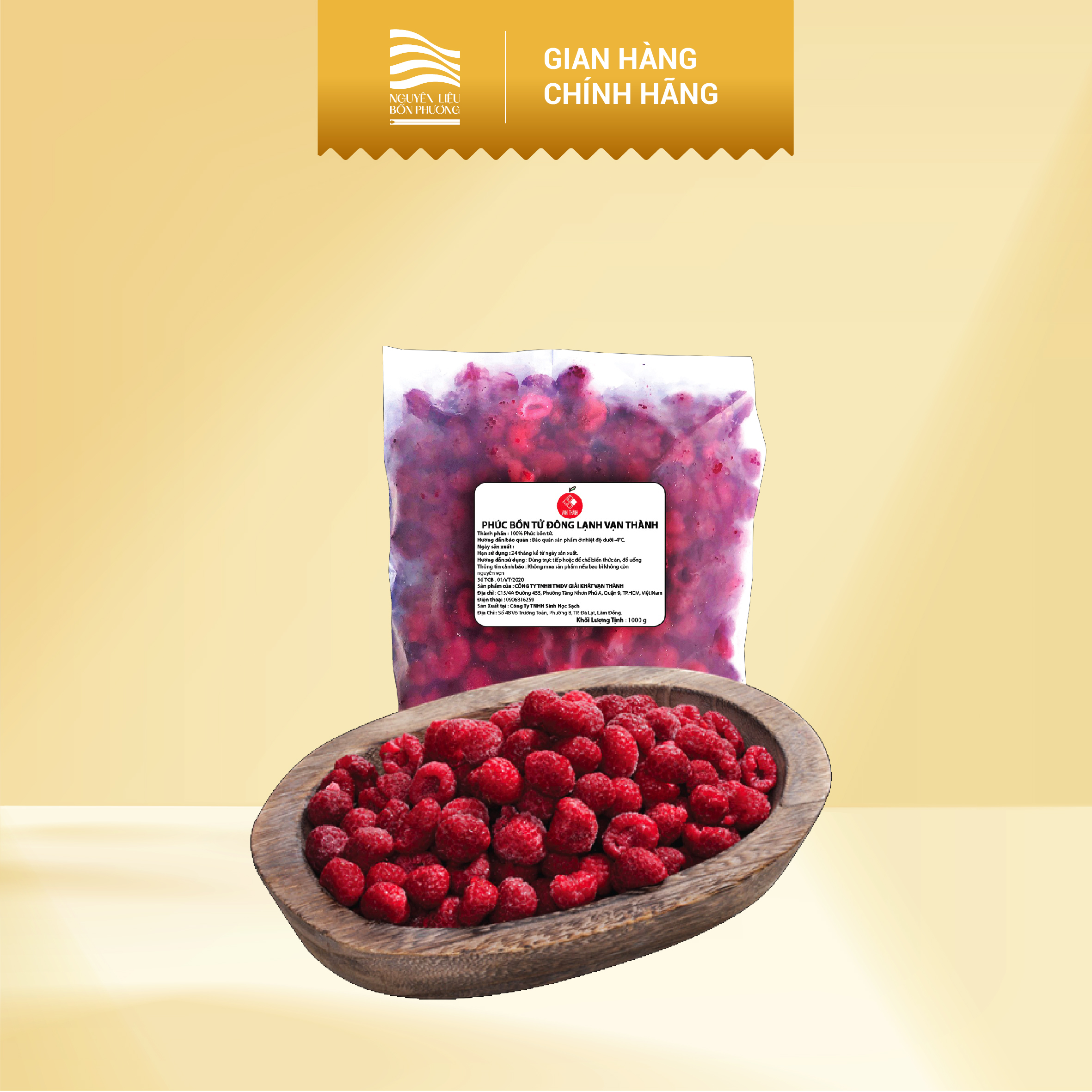 Phúc Bồn Tử Cấp Đông (500gr)